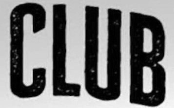 CLUB Font sample to identify the typeface on WhatFontIs