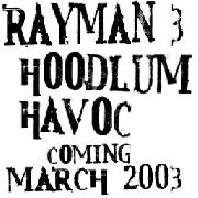 RAYMAN 3 videogame font