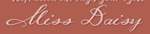 ID for Miss Daisy Font sample to identify the typeface on WhatFontIs