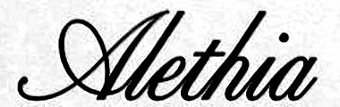 Alethia font