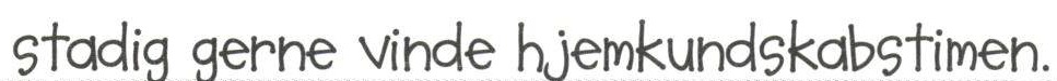 Childlike handwriting font