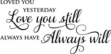 Vinyl wall decal Font sample to identify the typeface on WhatFontIs