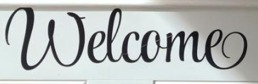 welcome font