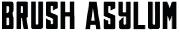 Brush Asylum Font Font sample uploaded by boagrafix to identify the typeface on WhatFontIs