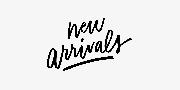 "New Arrivals" brush font