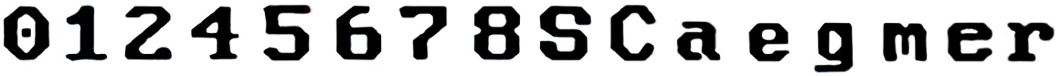 Old digital font Font sample to identify the typeface on WhatFontIs