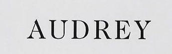 AUDREY Font sample to identify the typeface on WhatFontIs