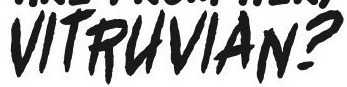 Vitruvian Font sample to identify the typeface on WhatFontIs