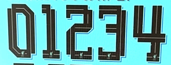 01234 Font sample to identify the typeface on WhatFontIs