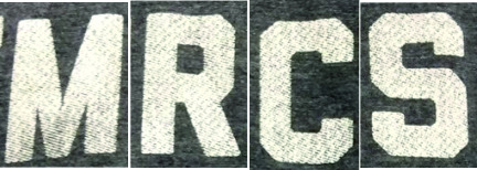 MRCS Font sample to identify the typeface on WhatFontIs