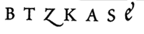BT?KAS? Font sample to identify the typeface on WhatFontIs
