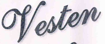 Vesten Font sample to identify the typeface on WhatFontIs