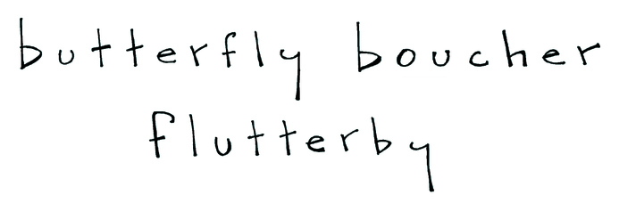 Please Help - Handwritten Flutterby Font Font sample to identify the typeface on WhatFontIs