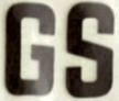 Rounded G and S with a slant in the middle part