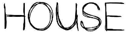 HOUSE Font sample to identify the typeface on WhatFontIs