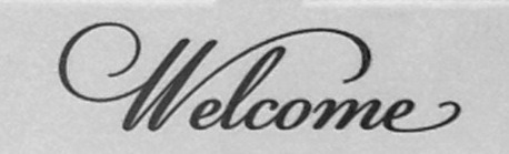 Welcome Font sample to identify the typeface on WhatFontIs