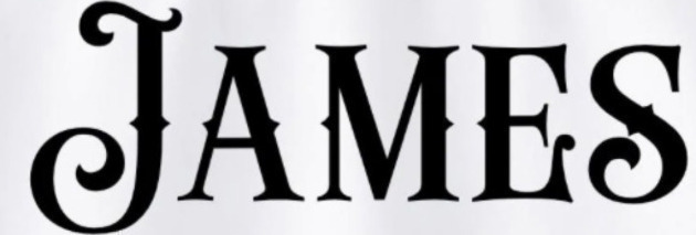 James Font sample to identify the typeface on WhatFontIs