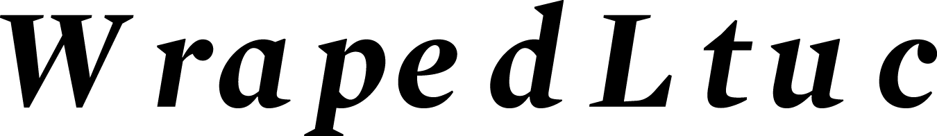 Wrapped Font sample to identify the typeface on WhatFontIs