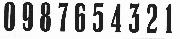 Old numbers Font sample uploaded by moshekipod to identify the typeface on WhatFontIs