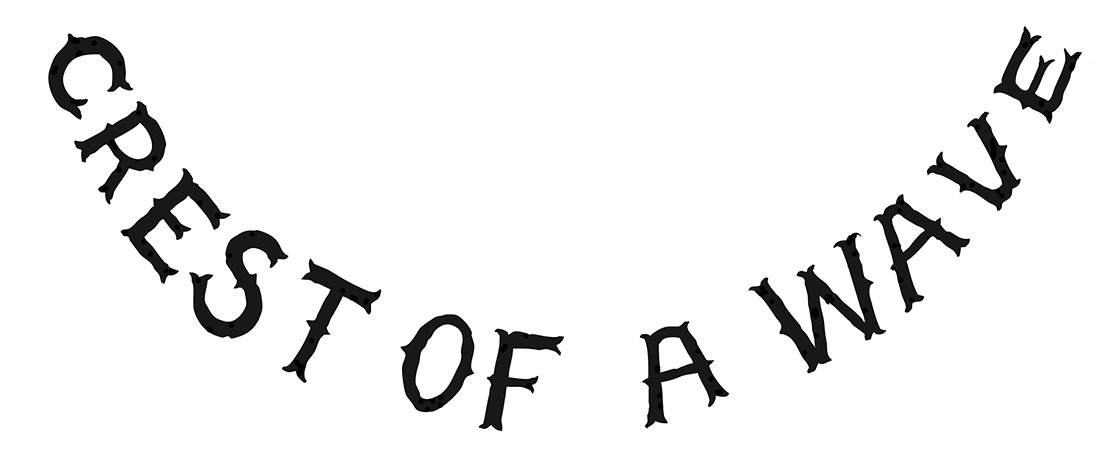 Crest Of A Wave Font sample to identify the typeface on WhatFontIs