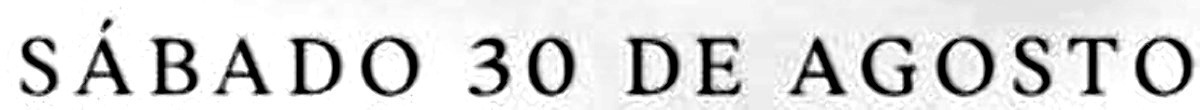 SÃBADO 30 DE AGOSTO Font sample to identify the typeface on WhatFontIs