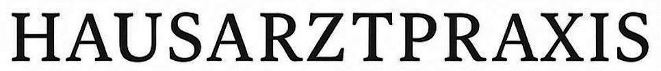 HAUSARZTPRAXIS Font sample to identify the typeface on WhatFontIs