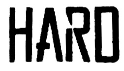 HARD Font sample to identify the typeface on WhatFontIs