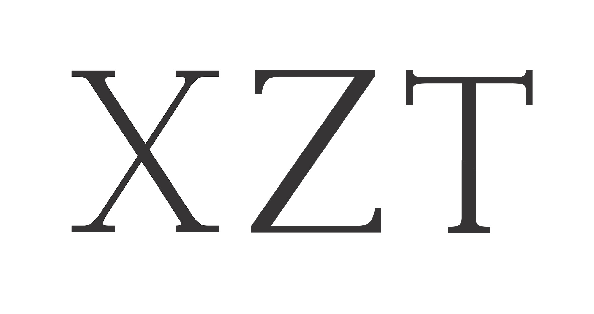 XZT letters. Please what font is? Thanks!
