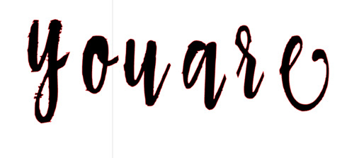 Youare Font sample to identify the typeface on WhatFontIs