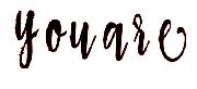 Youare Font sample uploaded by CPERRYRN to identify the typeface on WhatFontIs