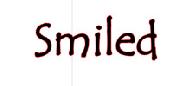 Smiled Font sample uploaded by CPERRYRN to identify the typeface on WhatFontIs