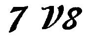 7V8 Font sample uploaded by charmingst to identify the typeface on WhatFontIs