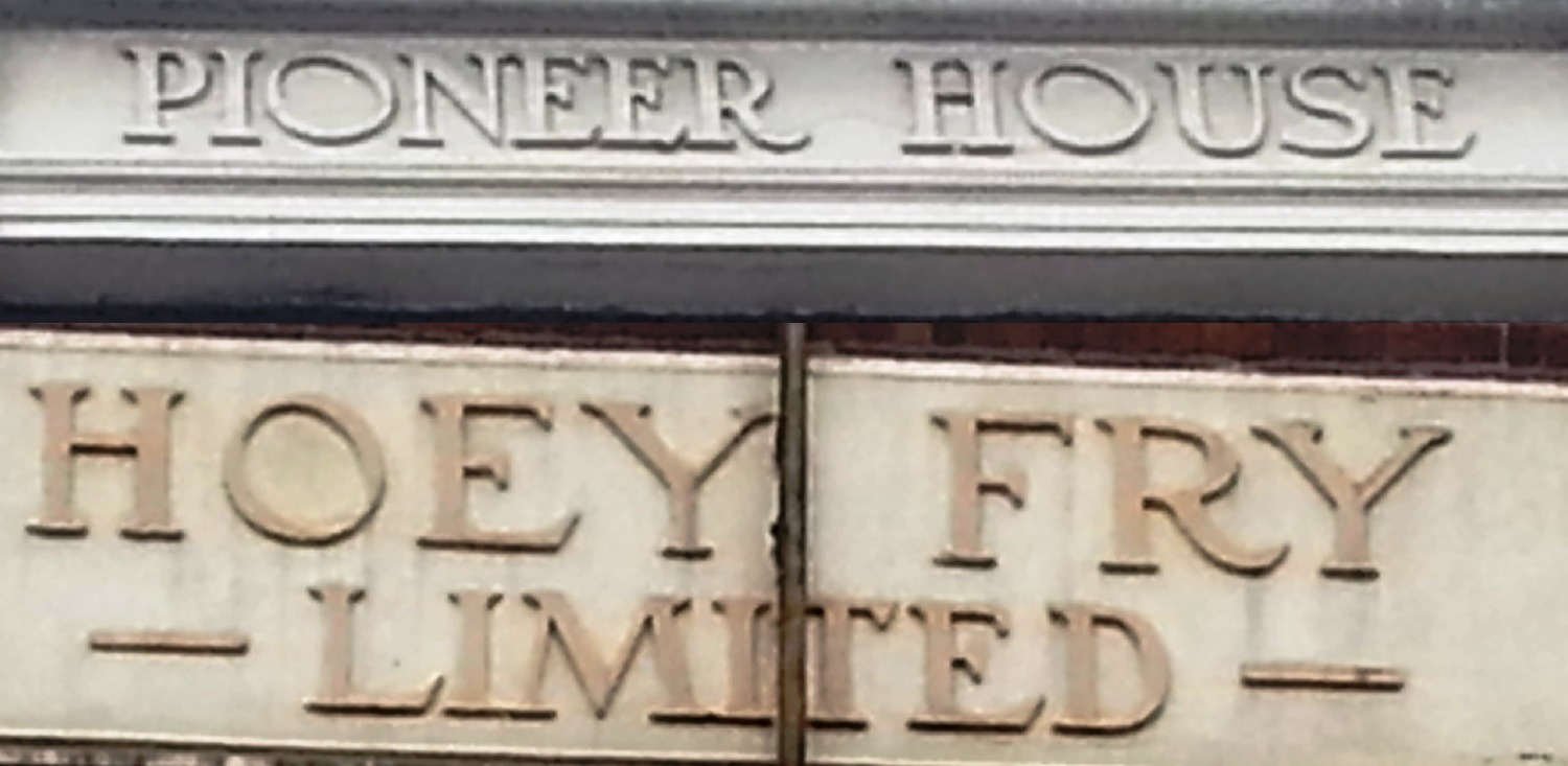 Pioneer House Signs Font sample to identify the typeface on WhatFontIs