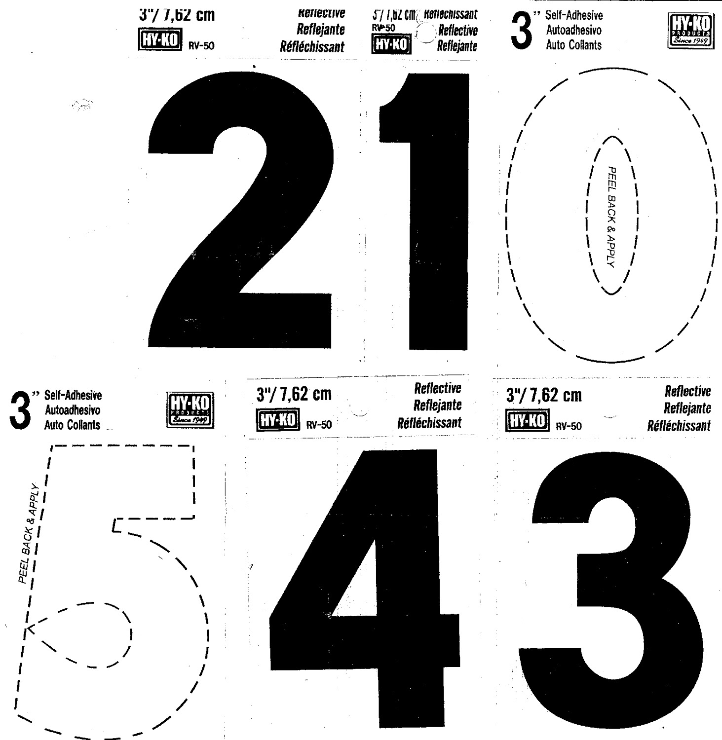 self adhesive numbers Font sample to identify the typeface on WhatFontIs