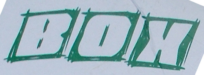 Sketchy Box Font Font sample to identify the typeface on WhatFontIs