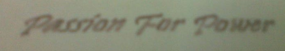 power Font sample to identify the typeface on WhatFontIs