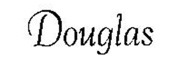 Douglas Font sample to identify the typeface on WhatFontIs