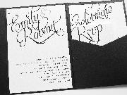 Wedding Invitation font (the font on the top half of the image) Font sample uploaded by mualauren to identify the typeface on WhatFontIs
