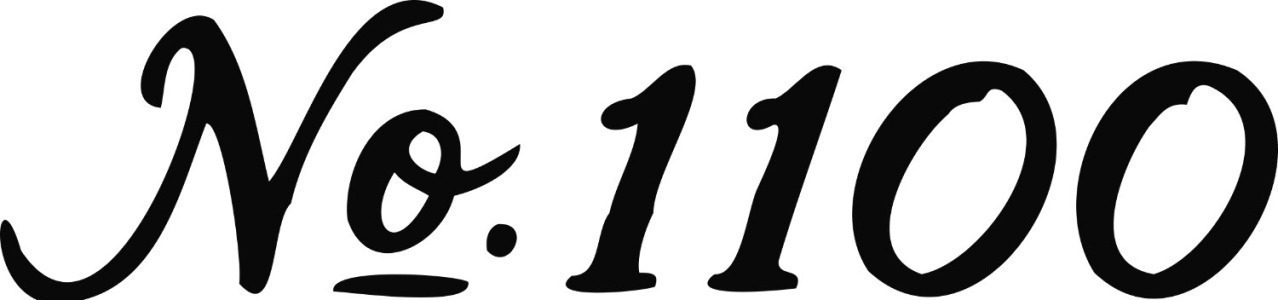 No. 1100 Font sample to identify the typeface on WhatFontIs