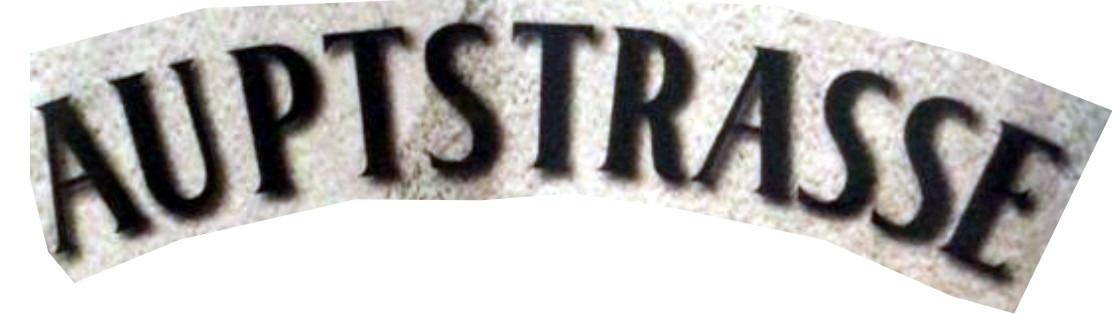 AUPTSTRASSE Font sample to identify the typeface on WhatFontIs