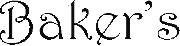 Baker's Font Font sample uploaded by  to identify the typeface on WhatFontIs