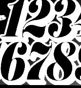 70s font unknown numbers